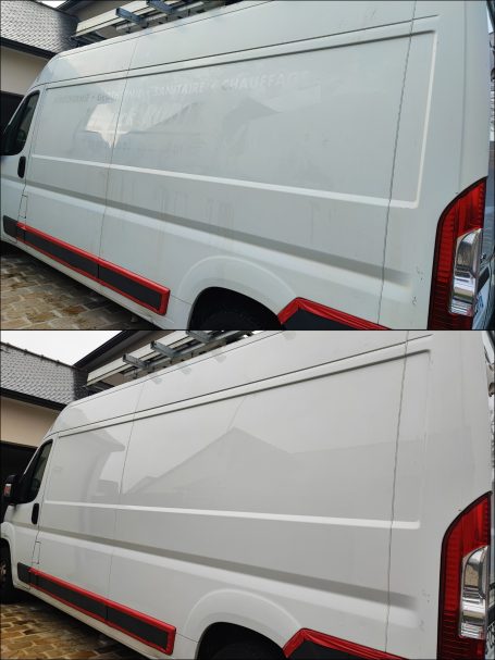 Préparation esthétique automobile avant livraison client lustrage carrosserie à Erbrée près de Vitré