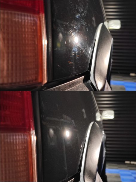 Rénovation peinture automobile avec polisseuse orbitale à Laval